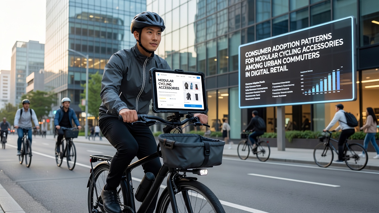 Urbane Pendler konfigurieren modulare Fahrradzubehör online